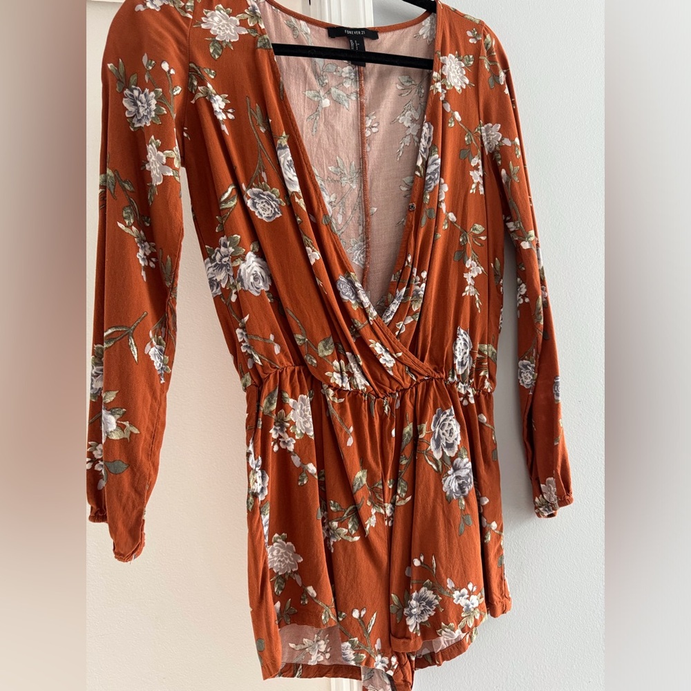 Forever 21 Floral Romper (S)